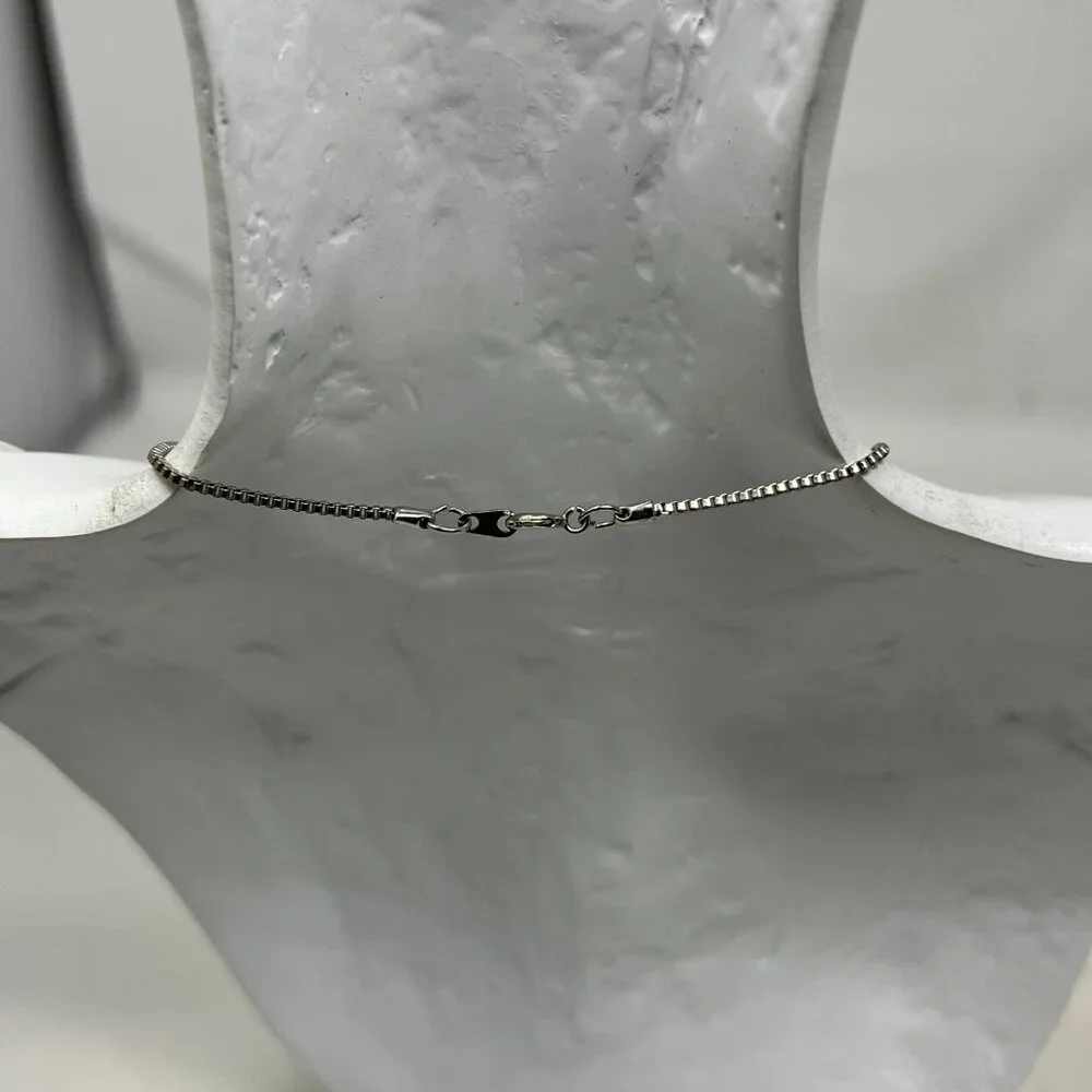 Silver Tone Bird Nest Pendant‎ with Gold Tone Eggs 20 inch Chain